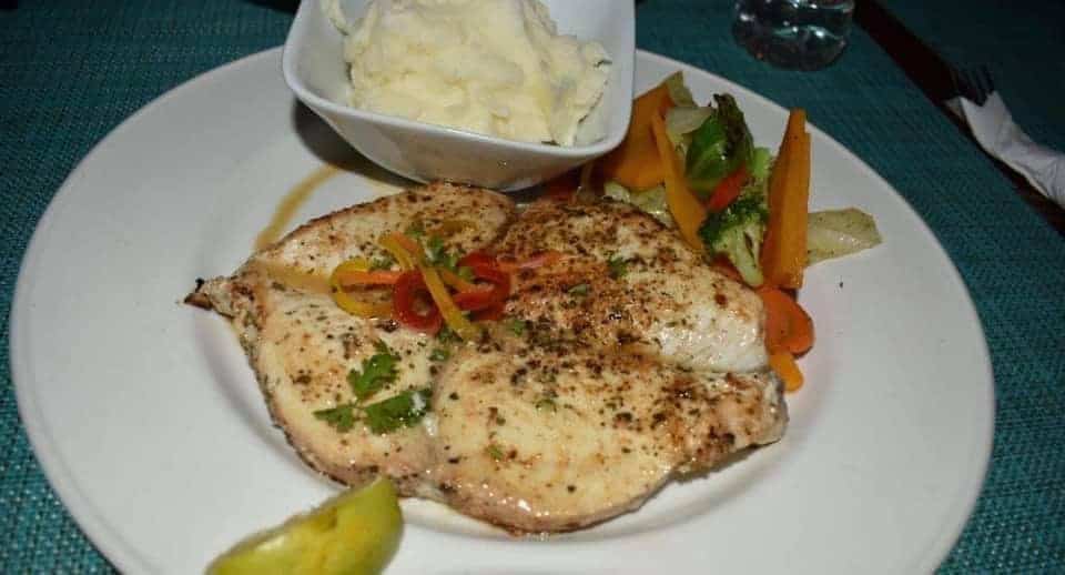 fish dish at trappas